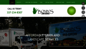 What Boninslawnservice.com website looked like in 2020 (4 years ago)