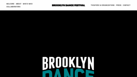 What Brooklyndancefestival.org website looked like in 2020 (4 years ago)