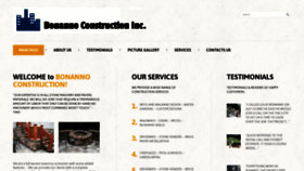 What Bonannoconstruction.com website looked like in 2020 (4 years ago)