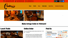 What Babaskitchen.in website looked like in 2020 (4 years ago)