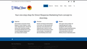 What Bluevasemarketing.com website looked like in 2020 (4 years ago)