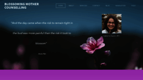 What Blossomingmothercounselling.com website looked like in 2020 (4 years ago)