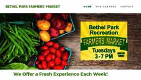 What Bethelparkfarmersmarket.com website looked like in 2020 (4 years ago)