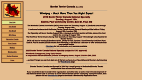 What Borderterriercanada.ca website looked like in 2020 (4 years ago)