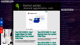 What Biyolojiportali.com website looked like in 2020 (4 years ago)