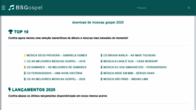 What Baixarsomgospel.org website looked like in 2020 (4 years ago)