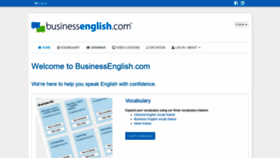 What Businessenglish.com website looked like in 2020 (4 years ago)