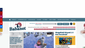 What Babanet.hu website looked like in 2020 (4 years ago)