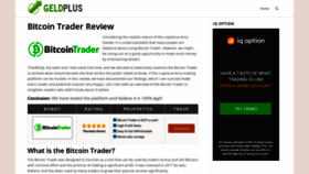What Bitcoin-trader.info website looked like in 2020 (4 years ago)