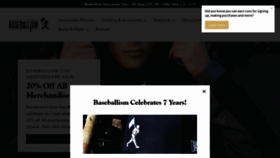 What Baseballism.com website looked like in 2020 (4 years ago)