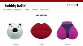 What Bubblybelle.com website looked like in 2020 (4 years ago)