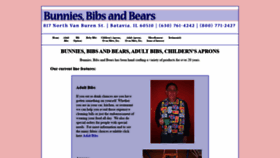 What Bunniesbibs.com website looked like in 2020 (4 years ago)