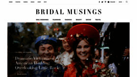What Bridalmusings.com website looked like in 2020 (4 years ago)