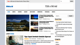 What Bibia.id website looked like in 2020 (5 years ago)