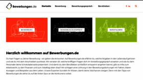 What Bewerbungen.de website looked like in 2020 (4 years ago)