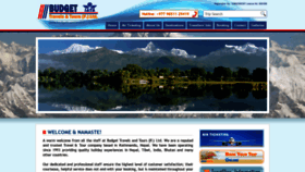 What Budgettravelsnepal.com website looked like in 2020 (4 years ago)
