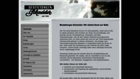 What Bestattungen-schneider.com website looked like in 2020 (4 years ago)