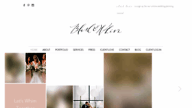 What Blushandwhim.com website looked like in 2020 (6 years ago)