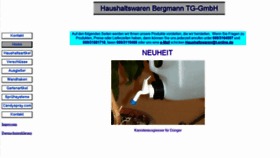 What Bergmann-tg.de website looked like in 2020 (4 years ago)