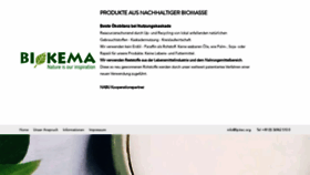 What Biokema.de website looked like in 2020 (4 years ago)