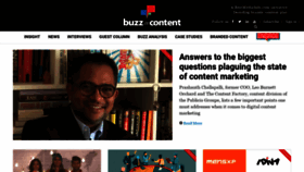 What Buzzincontent.com website looked like in 2020 (4 years ago)