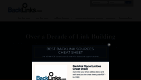 What Backlinks.com website looked like in 2020 (4 years ago)