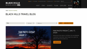 What Blackhillstravelblog.com website looked like in 2020 (4 years ago)