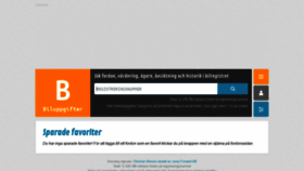 What Biluppgifter.se website looked like in 2020 (4 years ago)
