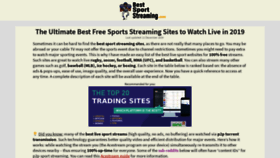 What Bestsportstreaming.com website looked like in 2020 (4 years ago)
