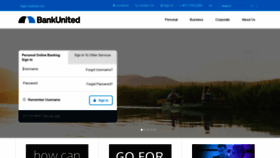 What Bankunited.com website looked like in 2020 (4 years ago)