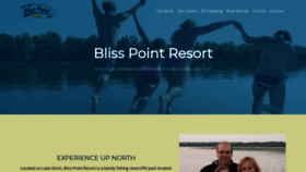 What Blisspointresort.com website looked like in 2020 (4 years ago)