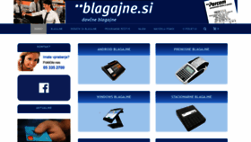 What Blagajne.si website looked like in 2020 (4 years ago)