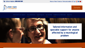 What Brainandspine.org.uk website looked like in 2020 (4 years ago)