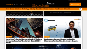 What Blockchain.news website looked like in 2020 (4 years ago)