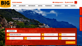 What Bigtravel.sk website looked like in 2020 (4 years ago)