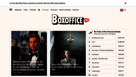 What Boxoffice.com website looked like in 2020 (4 years ago)