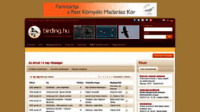 What Birding.hu website looked like in 2020 (4 years ago)