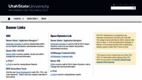What Banner.usu.edu website looked like in 2020 (4 years ago)