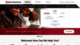 What Bokfinancial.com website looked like in 2020 (4 years ago)