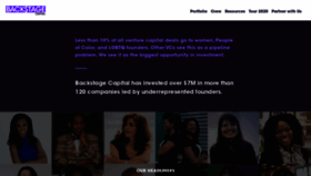 What Backstagecapital.com website looked like in 2020 (4 years ago)