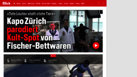 What Blick.ch website looked like in 2020 (4 years ago)