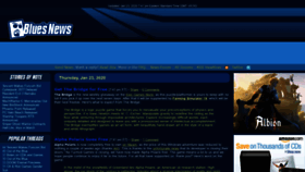 What Bluesnews.com website looked like in 2020 (4 years ago)