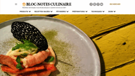 What Bloc-notes-culinaire.com website looked like in 2020 (4 years ago)