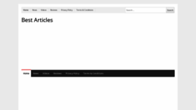 What Bestarticles.me website looked like in 2020 (4 years ago)