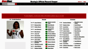What Boxrec.com website looked like in 2020 (4 years ago)
