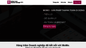 What Business.momo.vn website looked like in 2020 (4 years ago)