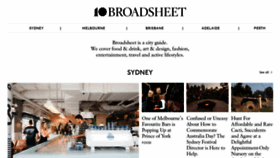 What Broadsheet.com.au website looked like in 2020 (4 years ago)