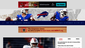 What Buffalobills.com website looked like in 2020 (4 years ago)