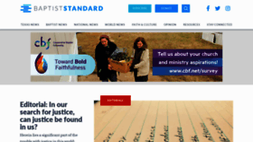What Baptiststandard.com website looked like in 2020 (4 years ago)