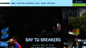 What Baytobreakers.com website looked like in 2020 (4 years ago)